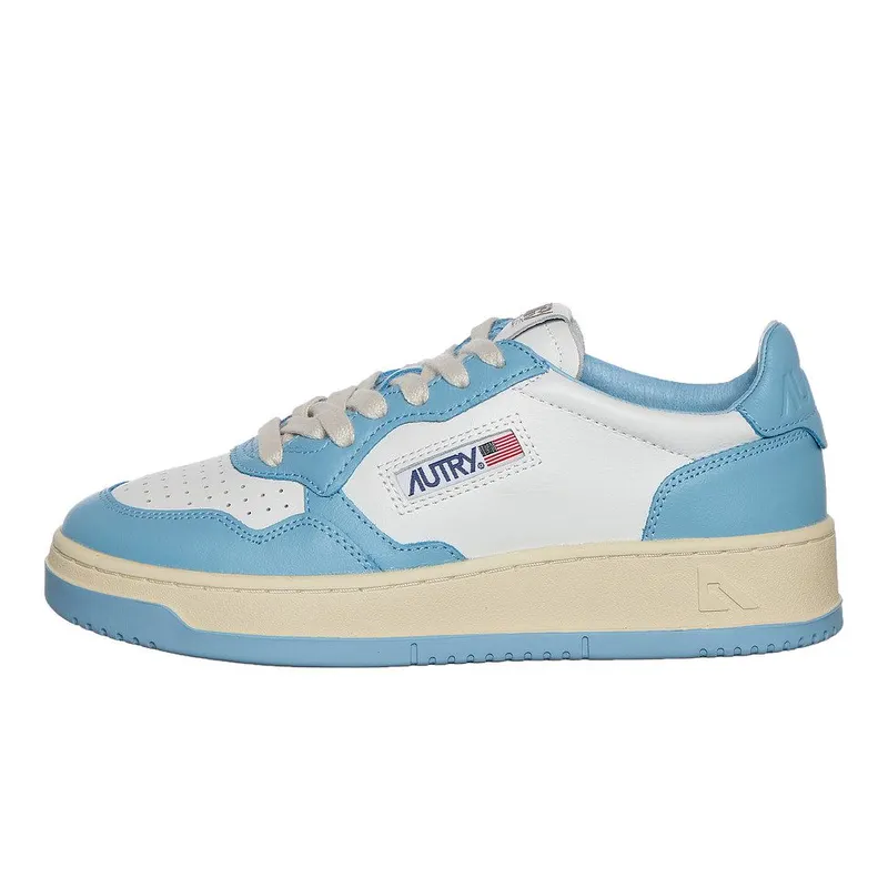 Autry Medalist Low White / Baltic Sea (AULWWB08)