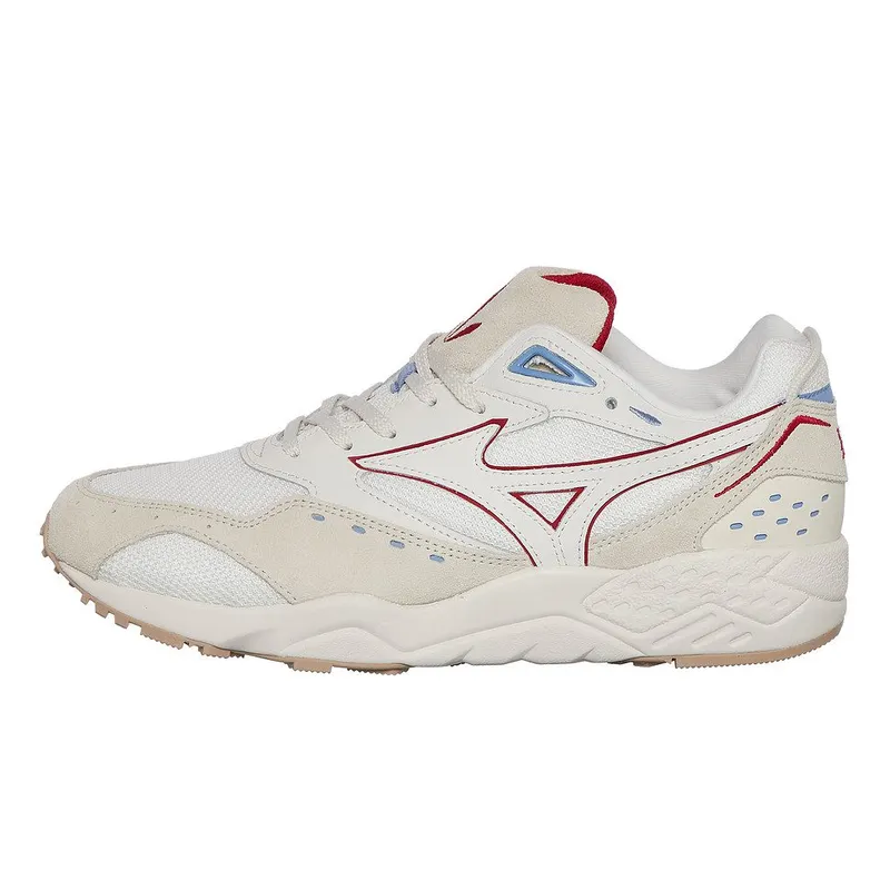 Mizuno Contender Snow White / High Risk Red / Pristine (D1GA227401)