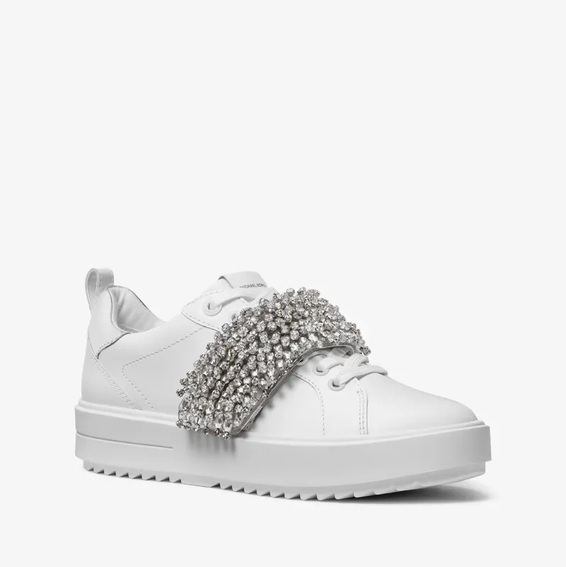 Michael Kors MK EMMETT STRAP LACE UP – Silver (43S3EMFS3L-0040)