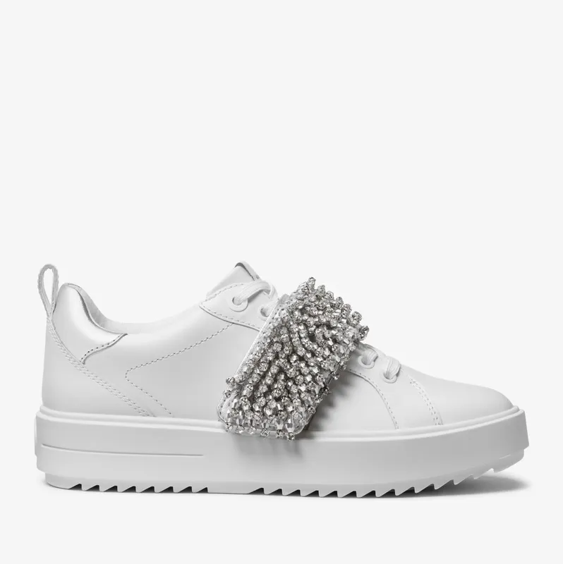 Michael Kors MK EMMETT STRAP LACE UP – Silver (43S3EMFS3L-0040)