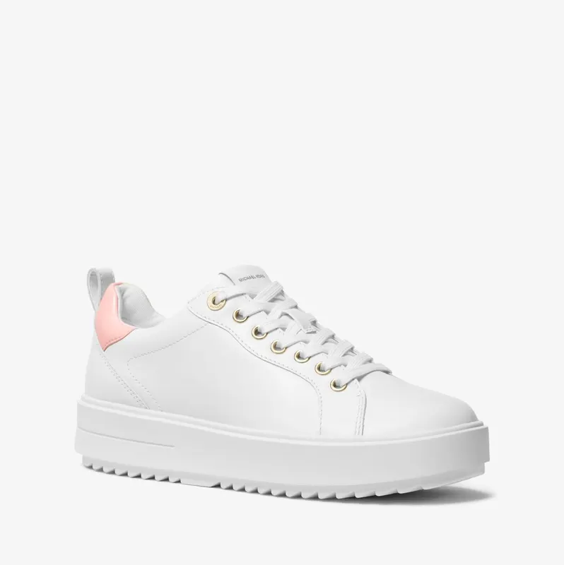 Michael Kors MK Emmett Leather Trainers – Pink (43S3EMFS6L-0650)