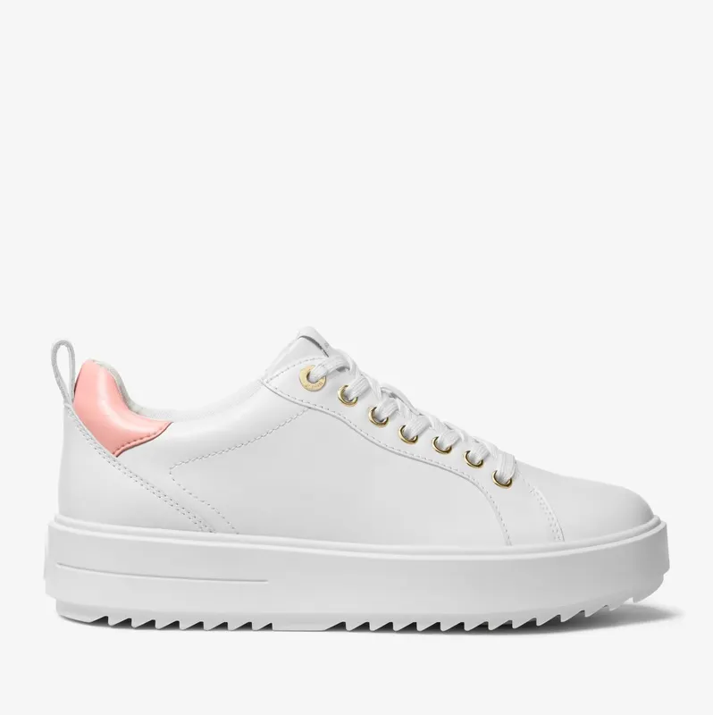 Michael Kors MK Emmett Leather Trainers – Pink (43S3EMFS6L-0650)