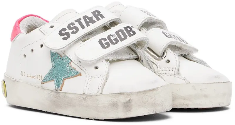 Golden Goose Baby Off-White Old School Sneakers (GJF00111.F003307.11218)