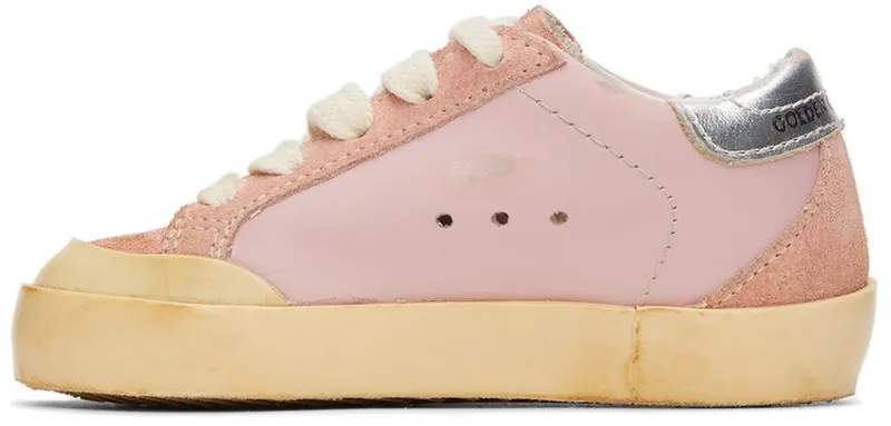 Golden Goose Baby Pink Super-Star Penstar Sneakers (GJF00175.F003182.25647)