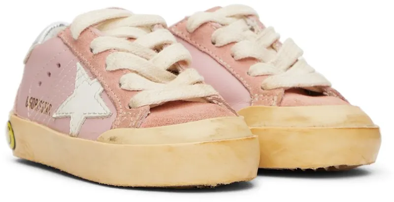 Golden Goose Baby Pink Super-Star Penstar Sneakers (GJF00175.F003182.25647)
