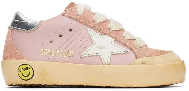 Golden Goose Baby Pink Super-Star Penstar Sneakers (GJF00175.F003182.25647)