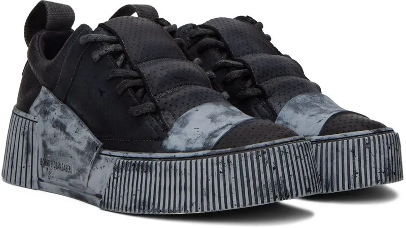 Boris Bidjan Saberi Black Bamba 2.1 Sneaker (326-BAMBA 2.1)