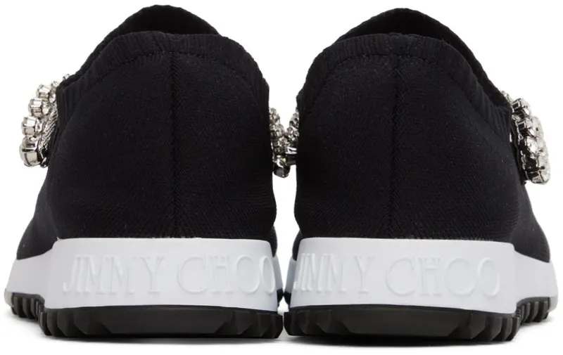 Jimmy Choo Black Verona Low-Top Sneakers (VERONA CWK)