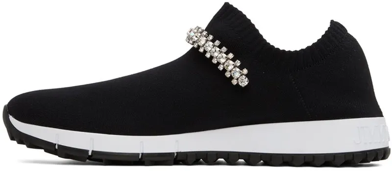 Jimmy Choo Black Verona Low-Top Sneakers (VERONA CWK)
