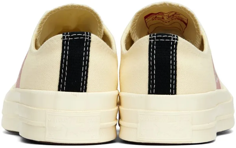 Comme des Garçons Play Off-White Converse Edition Chuck 70 Sneakers (P1K111)
