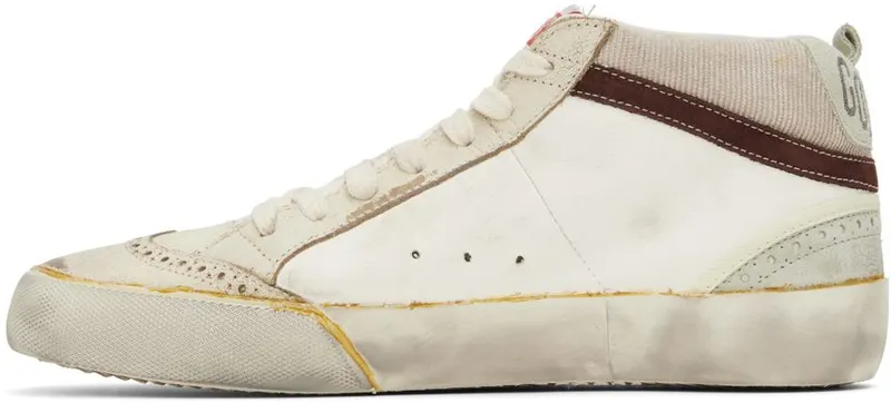 Golden Goose Off-White Mid Star Sneakers (GMF00123.F003304.11217)