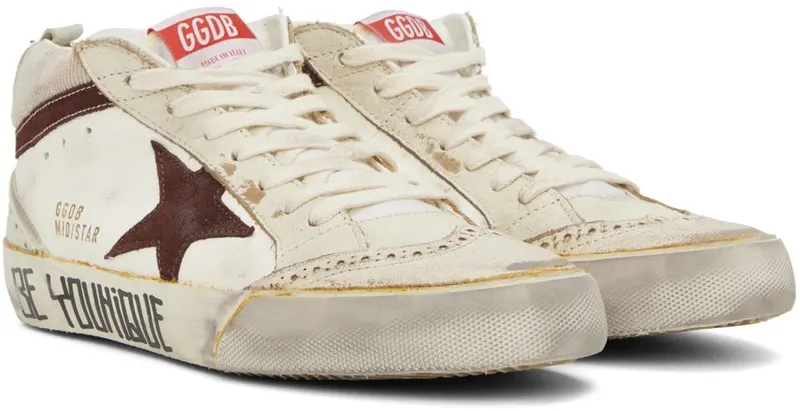 Golden Goose Off-White Mid Star Sneakers (GMF00123.F003304.11217)