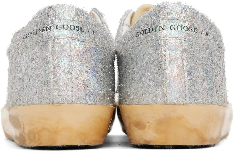 Golden Goose Silver Super-Star Sneakers (GWF00101.F003268.70239)