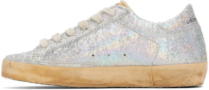 Golden Goose Silver Super-Star Sneakers (GWF00101.F003268.70239)