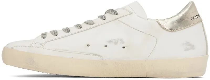 Golden Goose White & Beige Super-Star Sneakers (GMF00106.F003196.11177)