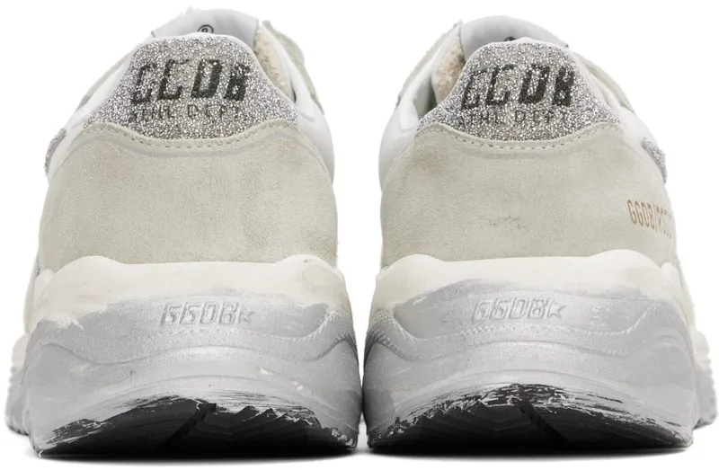 Golden Goose White & Gray Running Sole Sneakers (GWF00126.F002793.10268)