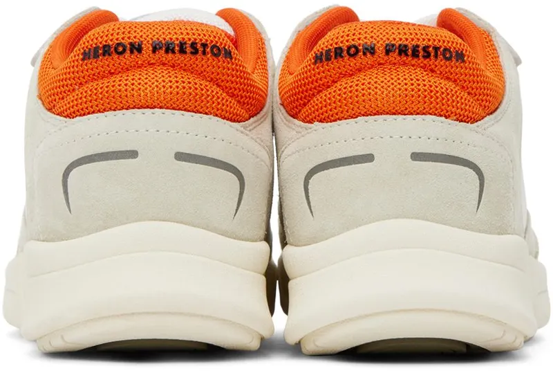 Heron Preston White & Orange Low Key Sneakers (HWIA030F22LEA0012001)