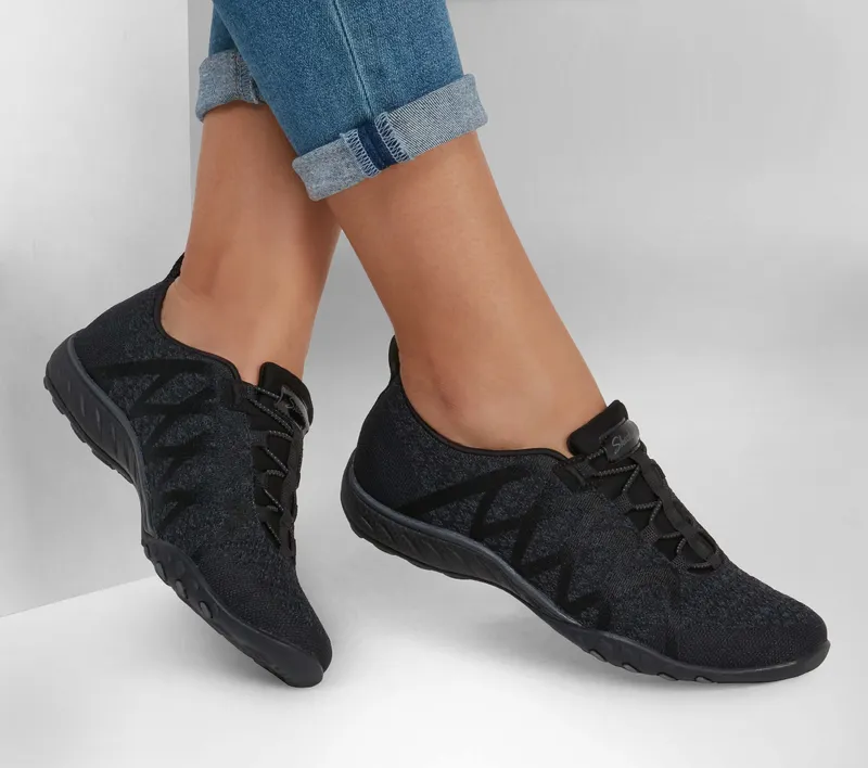 Skechers Relaxed Fit: Breathe-Easy – Infi-Knity – Zwart (100301-BLK)