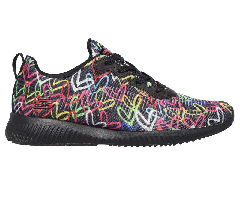 Skechers JGoldcrown: BOBS Sport Squad – Starry Love – Zwart / Multi (117092-BKMT)