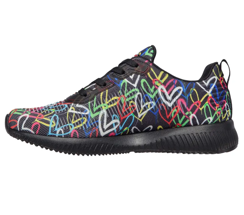 Skechers JGoldcrown: BOBS Sport Squad – Starry Love – Zwart / Multi (117092-BKMT)