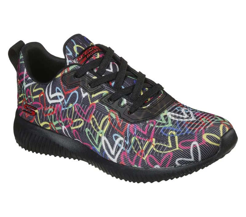 Skechers JGoldcrown: BOBS Sport Squad – Starry Love – Zwart / Multi (117092-BKMT)