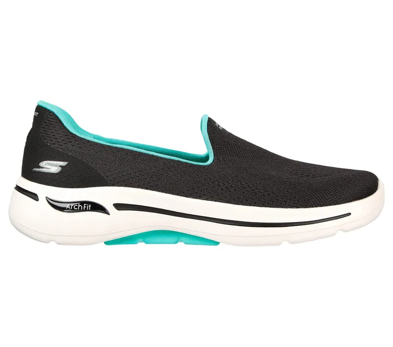 Skechers Skechers GO WALK Arch Fit – Imagined – Zwart / Turkoois (124483-BKTQ)