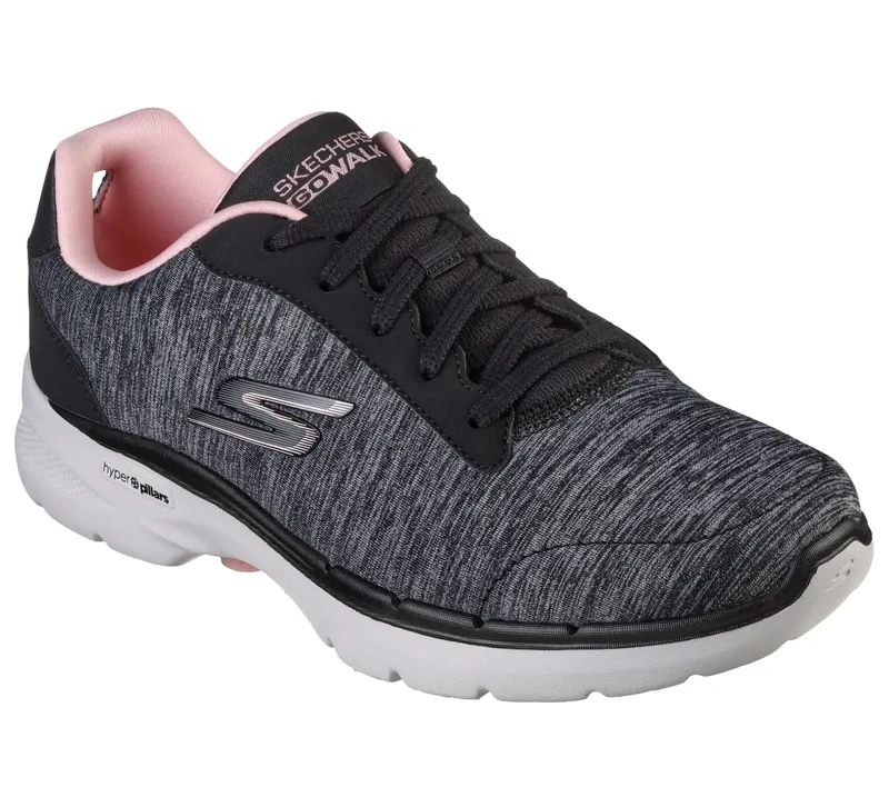 Skechers Skechers GOwalk 6 – Magic Melody – Zwart / Roze (124506-BKPK)