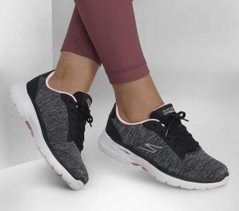 Skechers Skechers GOwalk 6 – Magic Melody – Zwart / Roze (124506-BKPK)