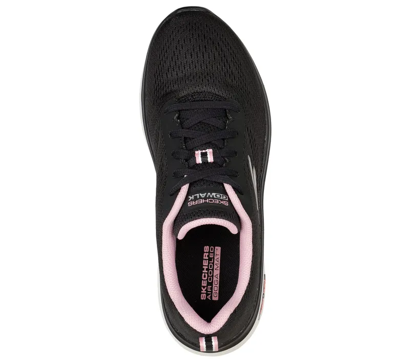 Skechers Skechers GO WALK Hyper Burst – Zwart / Roze (124578-BKPK)