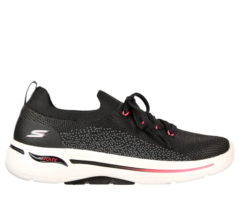 Skechers Skechers GO WALK Arch Fit – Clancy – Zwart / Heet Roze (124863-BKHP)