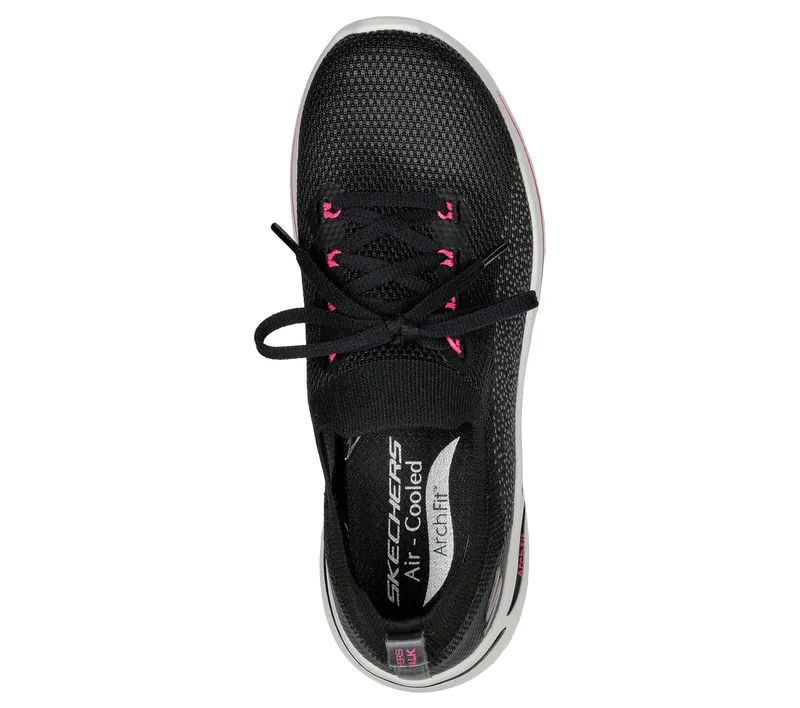 Skechers Skechers GO WALK Arch Fit – Clancy – Zwart / Heet Roze (124863-BKHP)