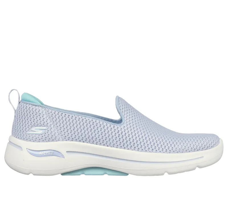 Skechers GO WALK Arch Fit – Hazel – Grijs / Aqua (124880-GYAQ)