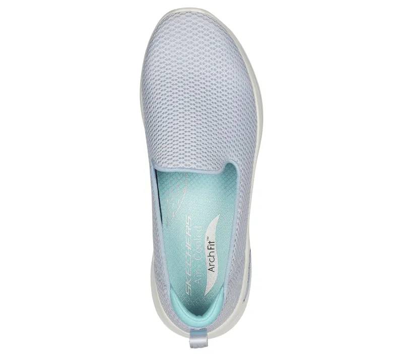 Skechers GO WALK Arch Fit – Hazel – Grijs / Aqua (124880-GYAQ)
