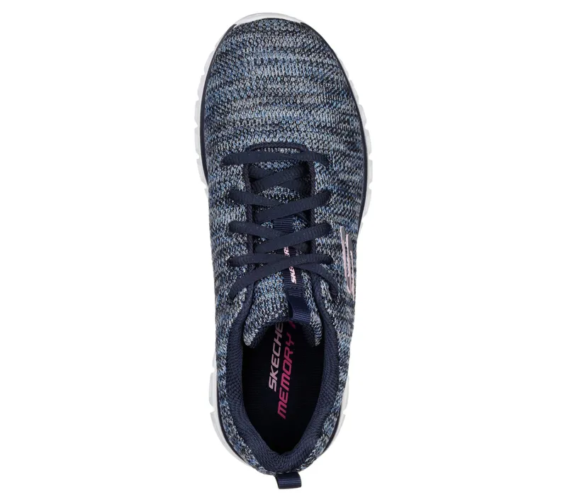 Skechers Graceful – Twisted Fortune – Marine / Blauw (12614-NVBL)