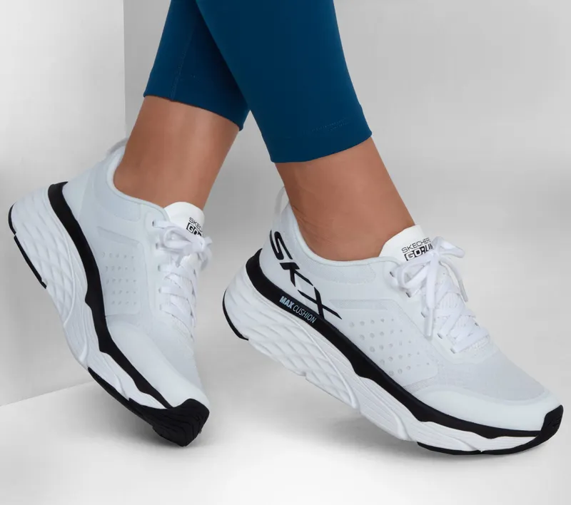 Skechers Max Cushioning Elite – Intense Effort – Wit / Zwart (128575-WBK)