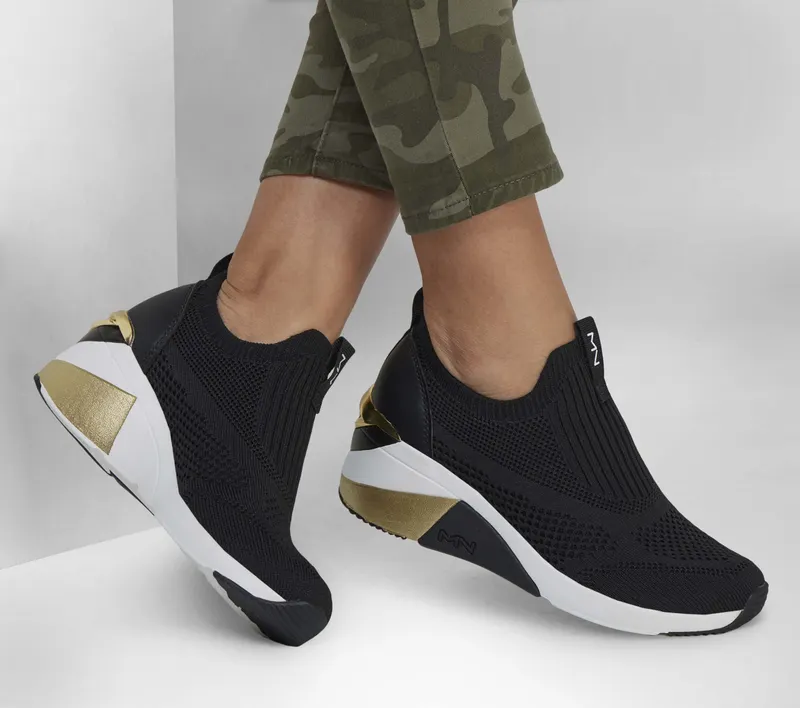 Skechers The Wedge – Etty – Zwart (133226-BLK)