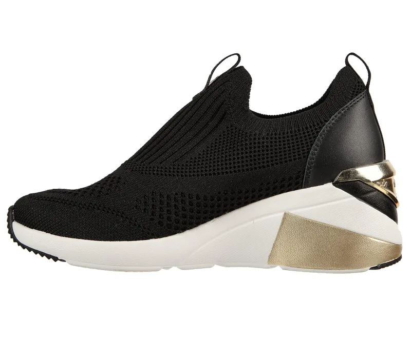 Skechers The Wedge – Etty – Zwart (133226-BLK)