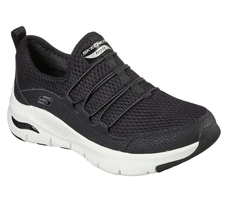 Skechers Arch Fit – Lucky Thoughts – Zwart / Wit (149056-BKW)