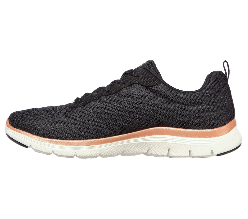 Skechers Flex Appeal 4.0 – Brilliant View – Zwart / Roos Goud (149303-BKRG)
