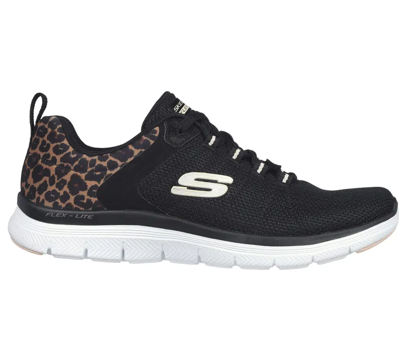 Skechers Flex Advantage 4.0 – Wild Ballad – Zwart / Luipaard (149582-BKLD)