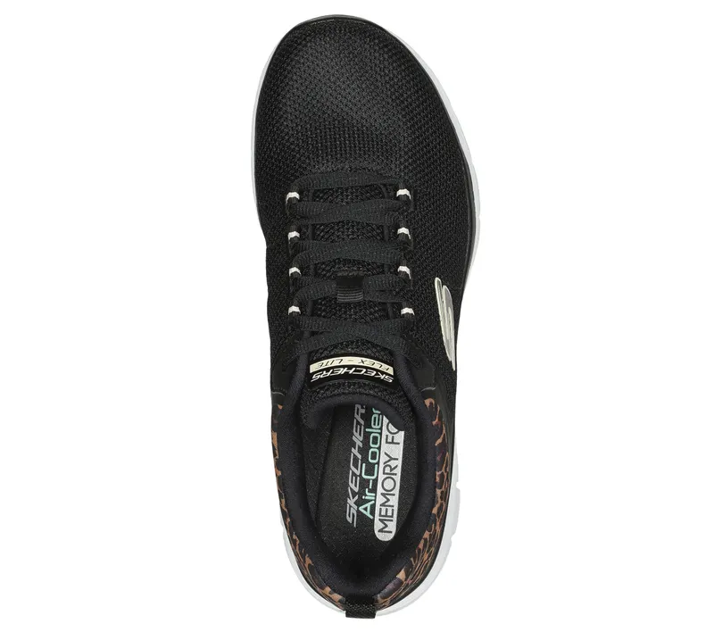 Skechers Flex Advantage 4.0 – Wild Ballad – Zwart / Luipaard (149582-BKLD)