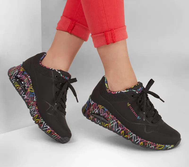 Skechers Skechers x JGoldcrown: Uno – Loving Love – Zwart (155506-BBK)