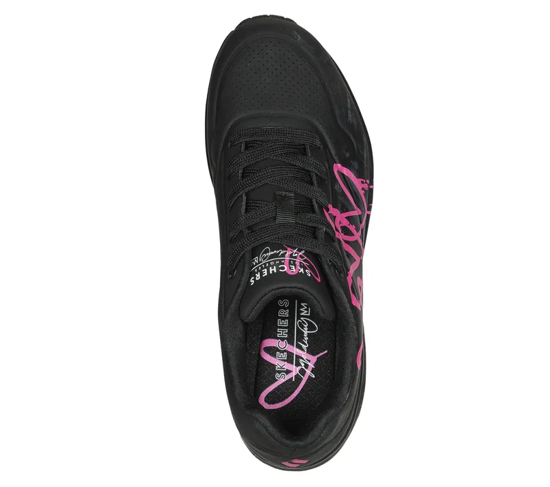 Skechers Skechers x JGoldcrown: Uno – Dripping In Love – Zwart / Roze (177980-BKPK)