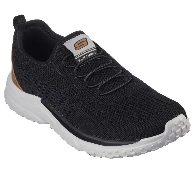 Skechers Relaxed Fit: Solvano – Gaten – Zwart (210552-BLK)