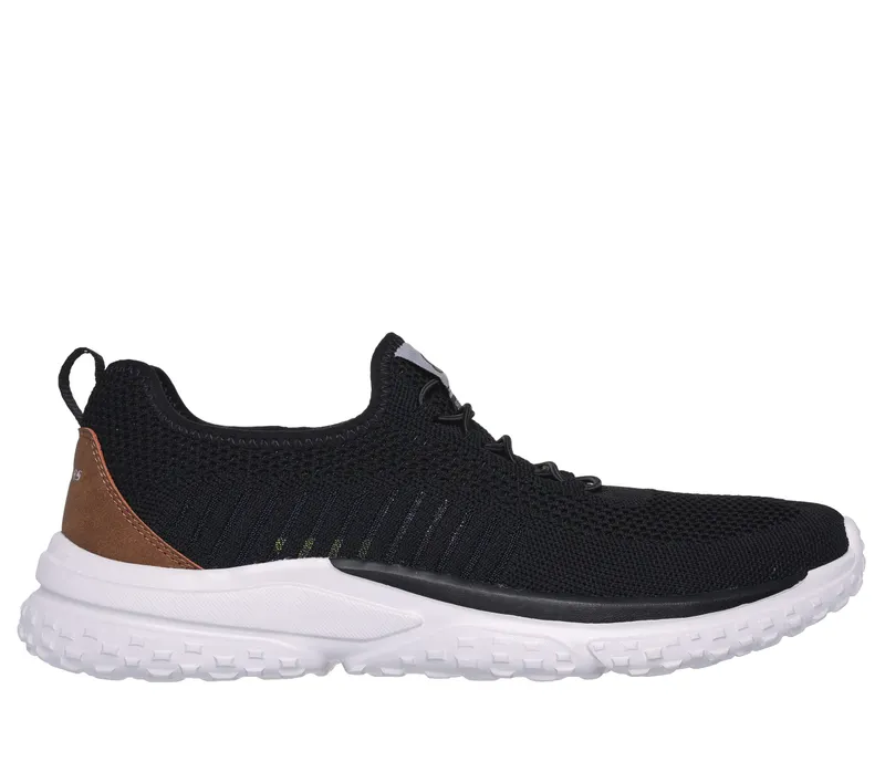 Skechers Relaxed Fit: Solvano – Gaten – Zwart (210552-BLK)