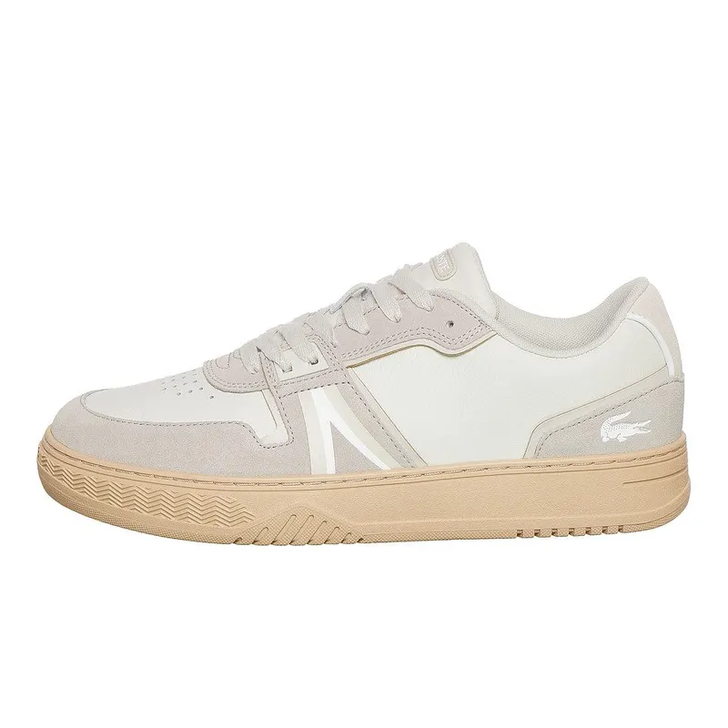 Lacoste L001 Leather/Suede Light Grey / Off White (44SMA0136-235)