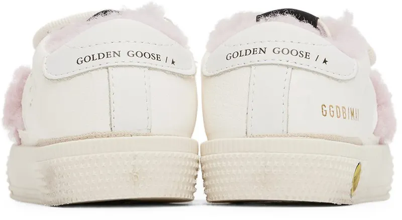 Golden Goose Baby White May School Sneakers (GJF00198.F003280.11202)