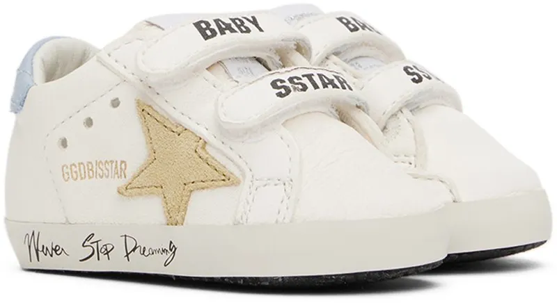 Golden Goose Baby White School Sneakers (GIF00166.F003282.11203)