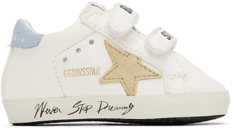 Golden Goose Baby White School Sneakers (GIF00166.F003282.11203)