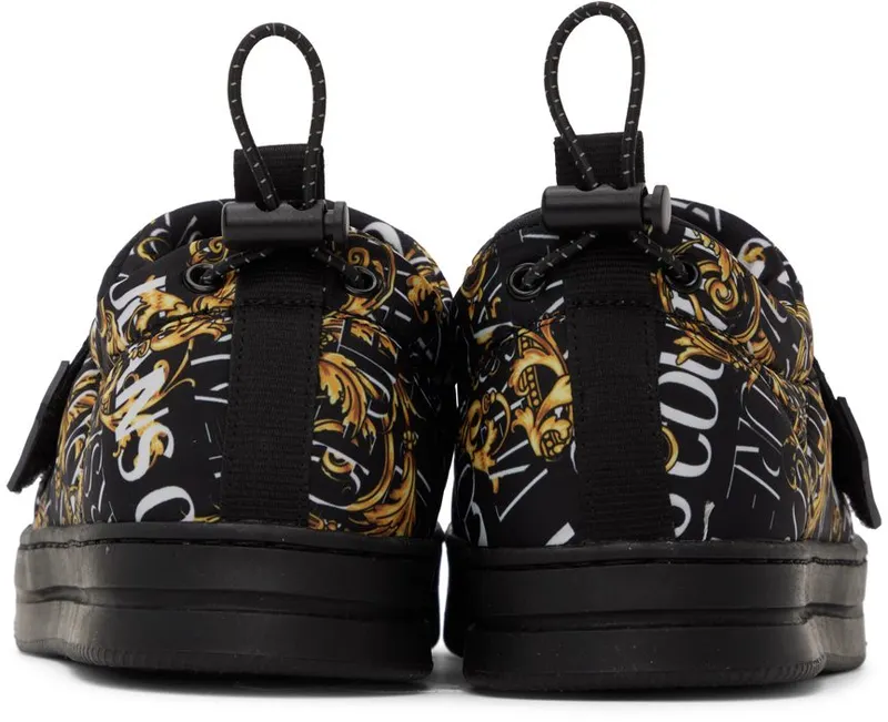 Versace Jeans Couture Black Court 88 Sneakers (E73YA3SK7EZS486)